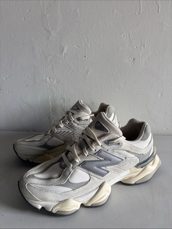 New Balance Shoes - New Balance 9060 low top Neutral Gray & Cream Retro Runner Sneakers